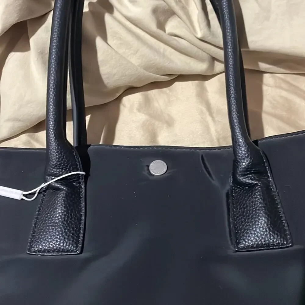 Avec Les Filles black mixed material tote bag nwt and perfect unworn condition